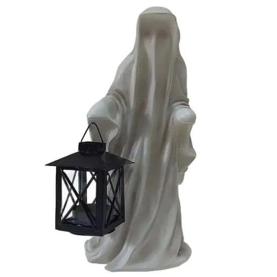 12" White Ghost with Lantern Tealight Candle Holder by Ashland&reg; {1}