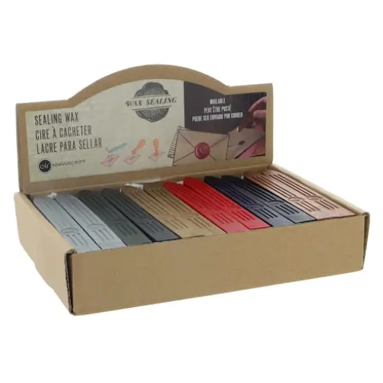 Manuscript Wax Sealing Wax Sticks with Wicks, 36ct. Multicolor {1}