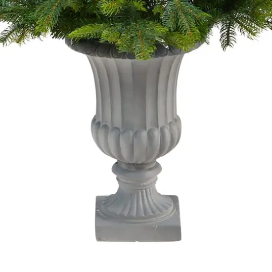 56in. Pre-Lit North Carolina Spruce Artificial Christmas Tree In Decorative Urn, Clear Lights {7}