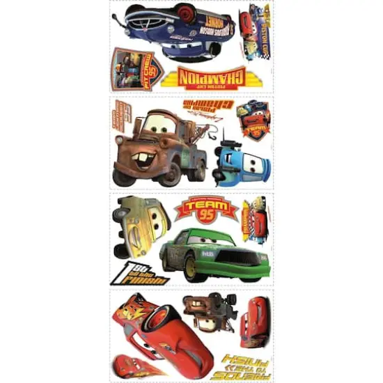 RoomMates Cars Piston Cup Champs Peel & Stick Wall Decal {3}