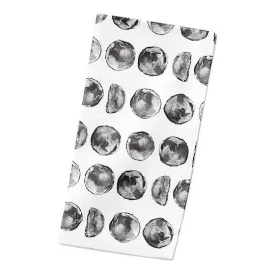 Moon Phases Pattern 10" x 10" Cotton Twill Napkin {3}