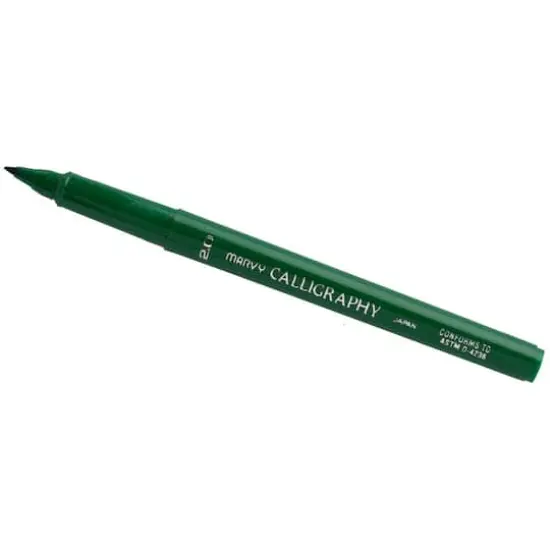 JAM Paper 2.0mm Calligraphy Pen, 2ct. Green {4}