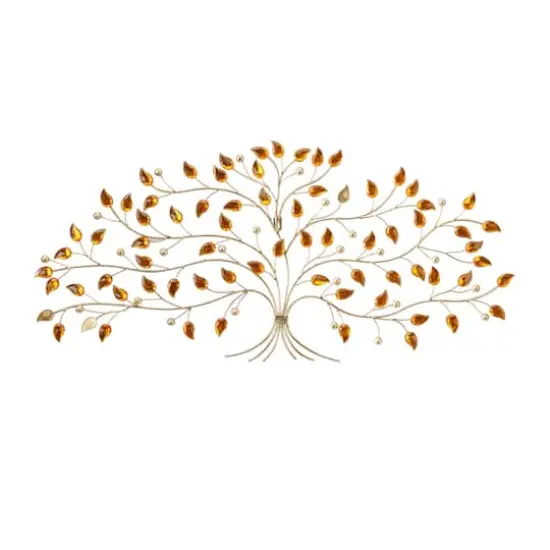 Silver Metal Bohemian Wall Decor, 35" x 2" x 16" {1}