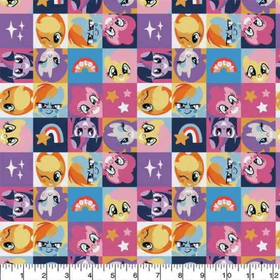 Camelot Fabrics My Little Pony Peek-A-Boo Cotton Precut Fabric Bundle {3}
