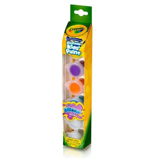 Crayola&reg; Glitter Effects Washable Kids' Paint Pots, 12 Packs of 6 {7}