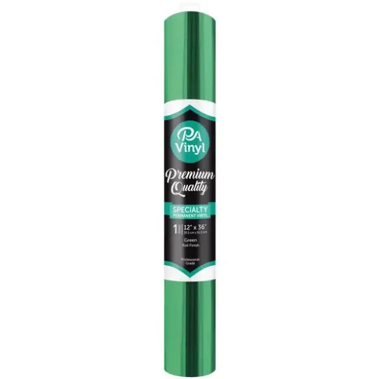PA Vinyl Foil Permanent Adhesive Vinyl Green {1}