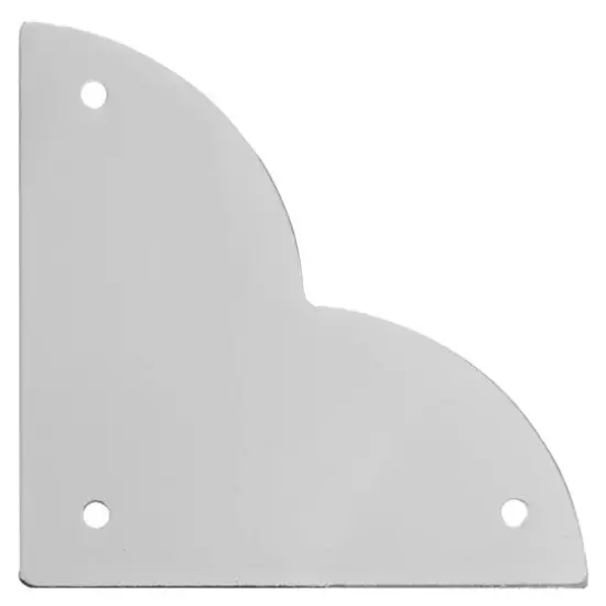 Dritz&reg; Home Pack of 3 Large Textured Quatrefoil Corners, 3ct. Nickel {9}