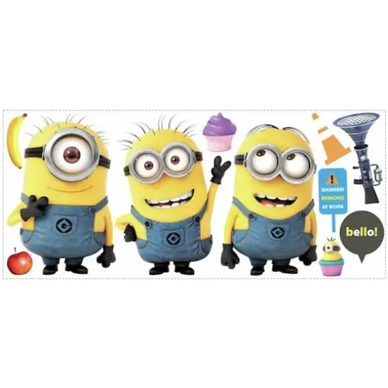 RoomMates Despicable Me 2 Minions Peel & Stick Giant Wall Decals {1}