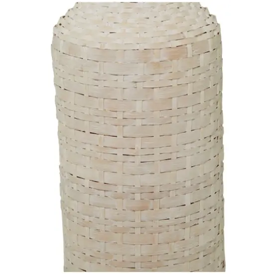 White Bamboo Tall Woven Floor Vase 9" x 9" x 39" {4}