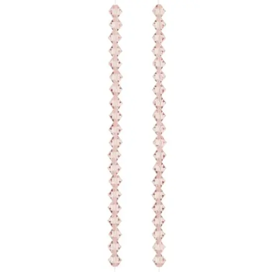 Preciosa Glass Crystal Bicone Beads, 6mm by Bead Landing&trade; Light Rose {4}
