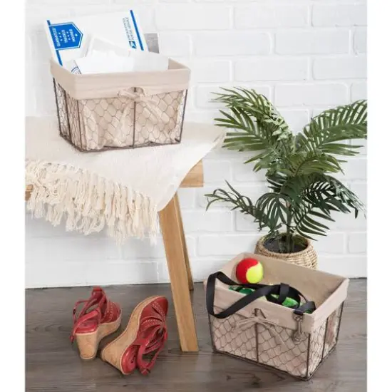 DII&reg; Medium Chicken Wire Baskets, 2ct. Natural {7}