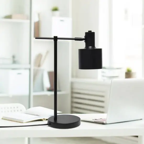 Lalia Home Mid Century Modern Metal Table Lamp Black {6}