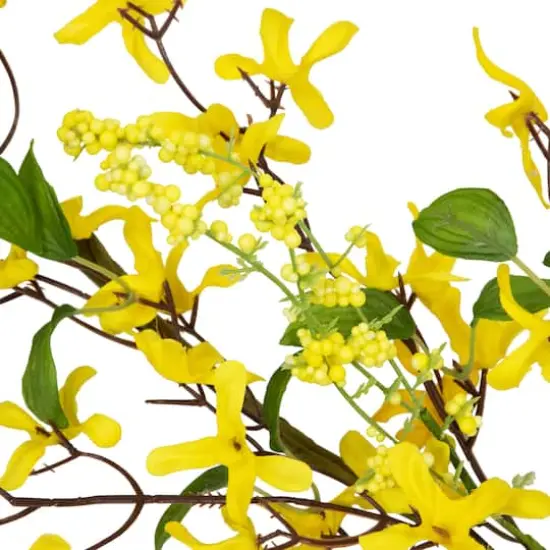 5ft. Yellow Forsythia & Berry Floral Spring Garland {5}