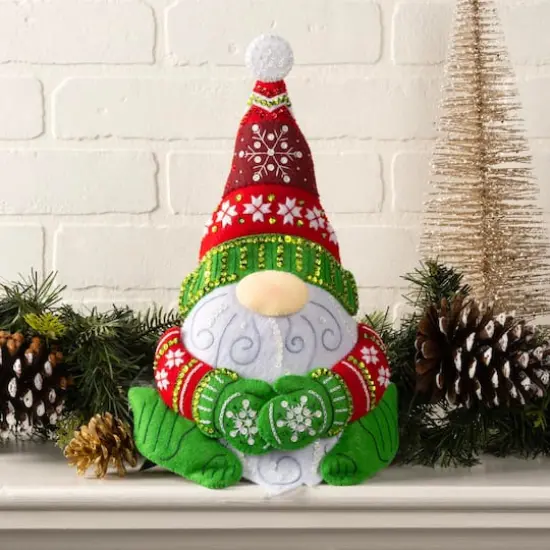 Bucilla&reg; Nordic Gnome Felt Door Stopper Kit {3}