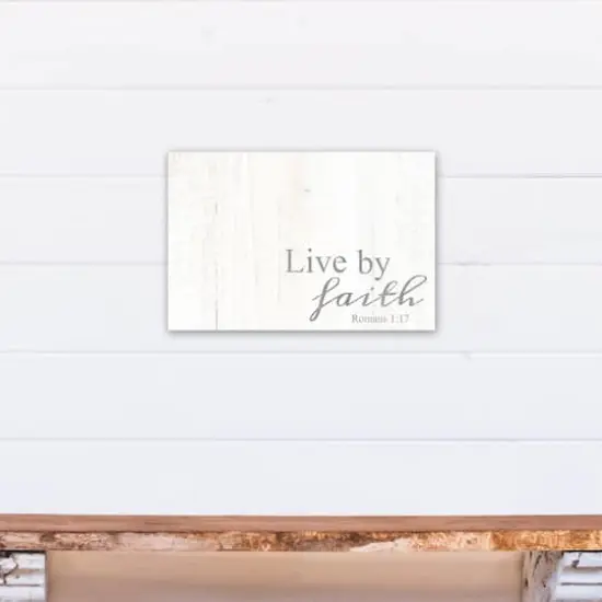 Live By Faith 12" x 18" Canvas Wall Art {5}