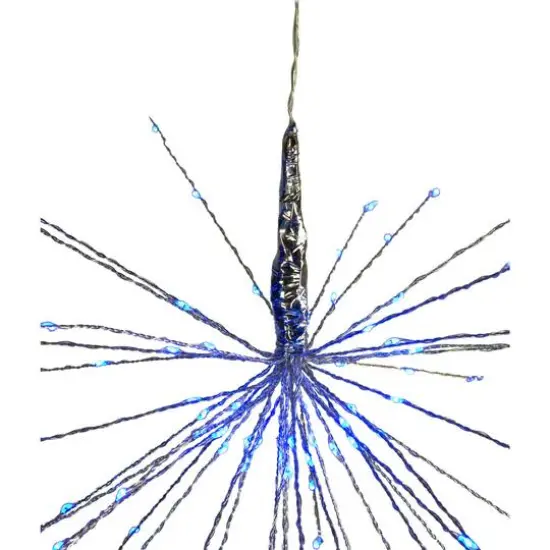 20" Blue LED Lighted Firework Branch Hanging D&eacute;cor {3}