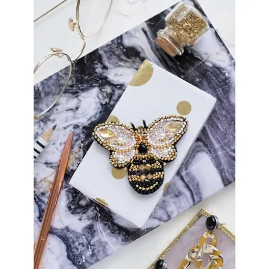 Abris Art Golden Bee Bead Embroidery Decoration Kit {1}