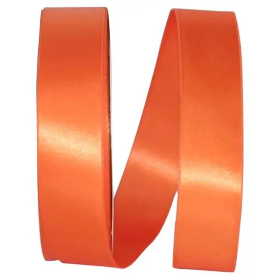 JAM Paper 1.5" x 100yd. Double Face Satin Ribbon Orange {1}