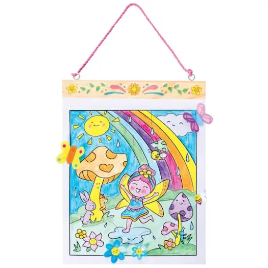Faber-Castell&reg; Fairy Friends Paint by Number Wall Art Kit {4}