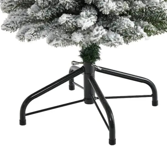 5ft. Unlit Flocked Artificial Christmas Tree {5}