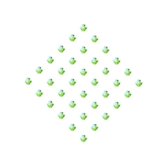 John Bead PRECIOSA 6mm Czech Crystal Bicone Beads, 36ct. Peridot AB {3}