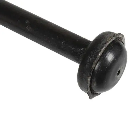 Hello Honey&reg; 40.5" Beige Rattan Bar Stool with Black Metal Frame {8}