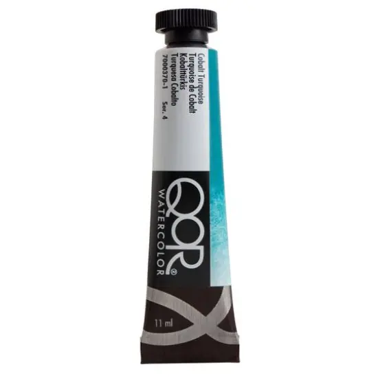 QoR&trade; Watercolor Tube, 11mL Cobalt Turquoise {1}
