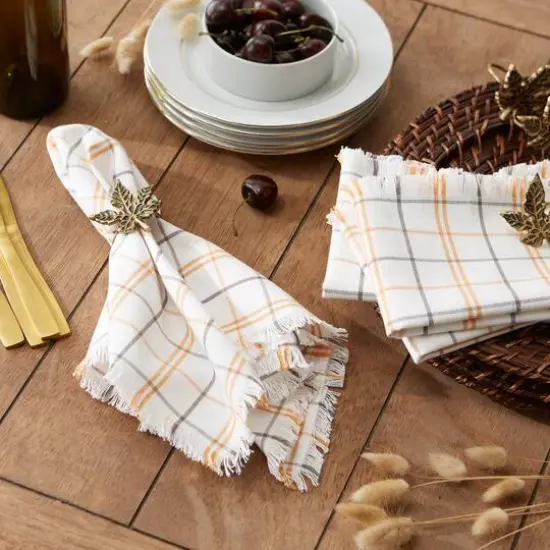 Harvest Windowpane Plaid Napkin, 6ct. {5}