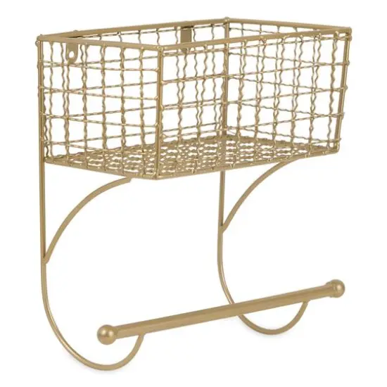 DII&reg; Small Farmhouse Towel Rack Antique White {2}