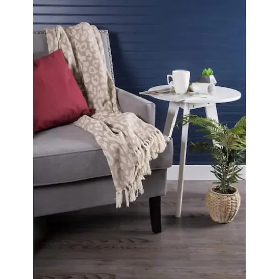 DII&reg; Tan Leopard Throw {5}