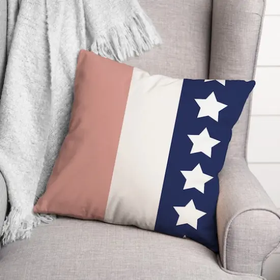 Simple Stripes Flag Throw Pillow {3}