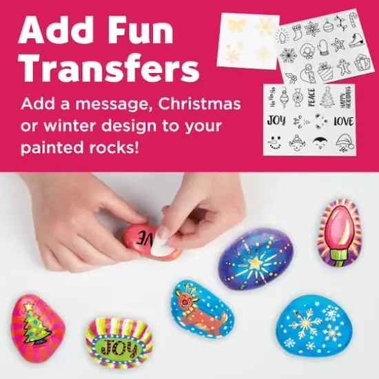 Creativity for Kids&reg; Holiday Hide & Seek Rock Painting Kit {4}