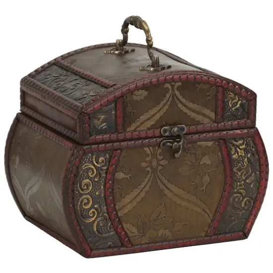 Brown Decorative Chests Set {5}