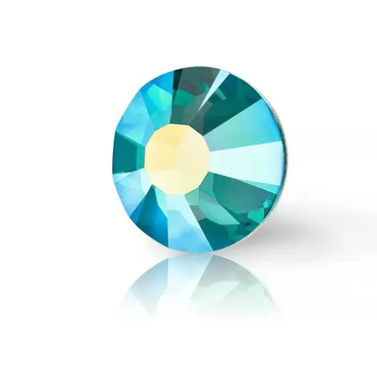 Preciosa MAXIMA SS16 Aurora Borealis Flatback Czech Crystals, 144ct. Blue Zircon AB {4}