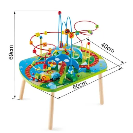 Hape Jungle Adventure Table Bead Maze & Railway {4}