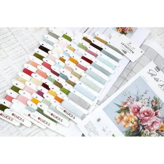 Luca-s Flower Bouquet Counted Cross Stitch Kit {9}