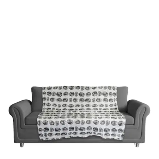 Moon Phases Pattern 50" x 60" Coral Fleece Blanket {4}