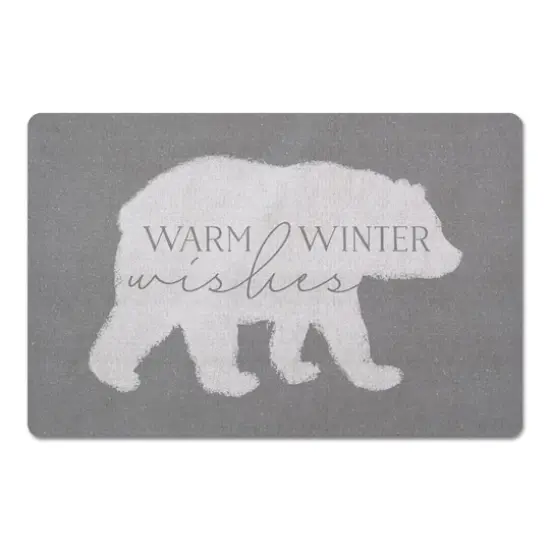 Warm Winter Wishes 27x18 Floor Mat {1}