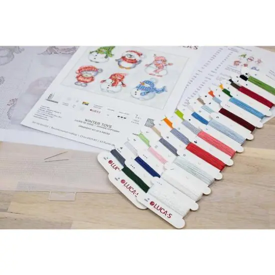 Luca-S Winter Toys Plastic Canvas Counted Cross Stitch Kit {6}