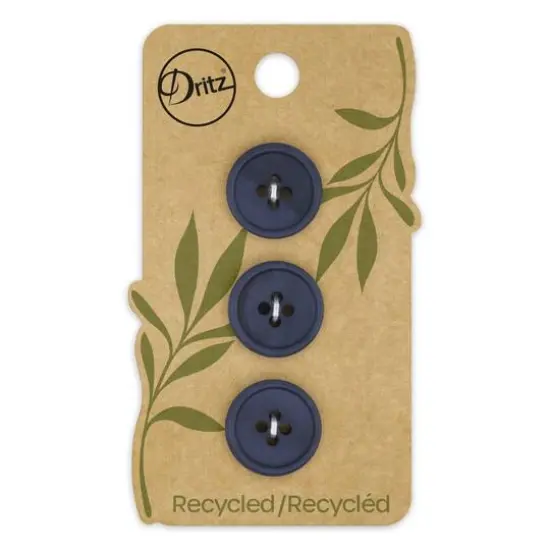 Dritz&reg; 18mm Recycled Paper Round Button, 9ct. Beige-camel {2}