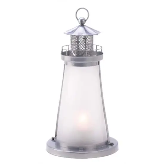 10" Lookout Lighthouse Candle Lantern {1}
