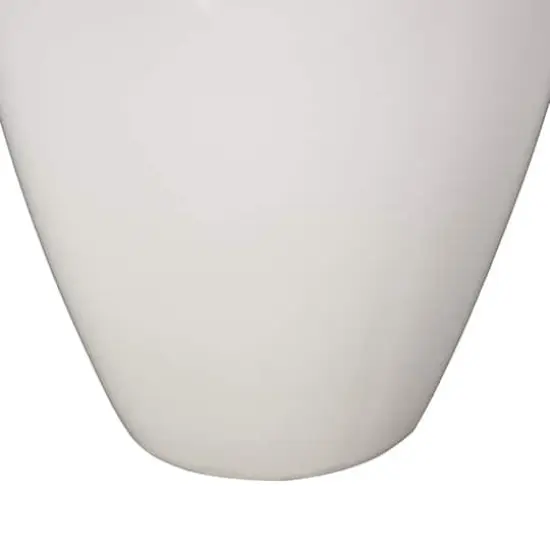 15" White with Blue Bird Accents Ceramic Decorative Vase {5}