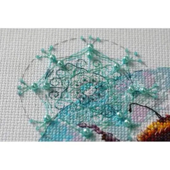 Abris Art Caramel Spider Web Cross-Stitch Kit {6}