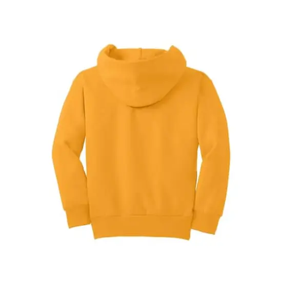Port & Company® Colors Youth Core Fleece Pullover Hooded Sweatshirt Gold {4}