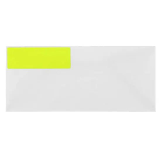 JAM Paper 1.3" x 4" Address Labels, 126ct. Neon Yellow {5}