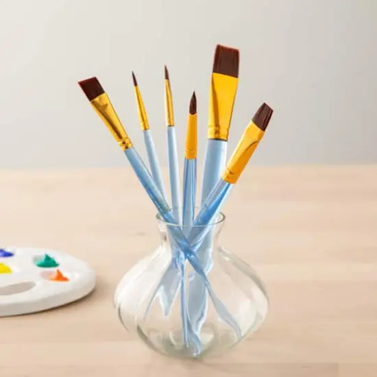 Necessities&trade; Brown Synthetic Acrylic Brush Set by Artist's Loft&trade; {3}