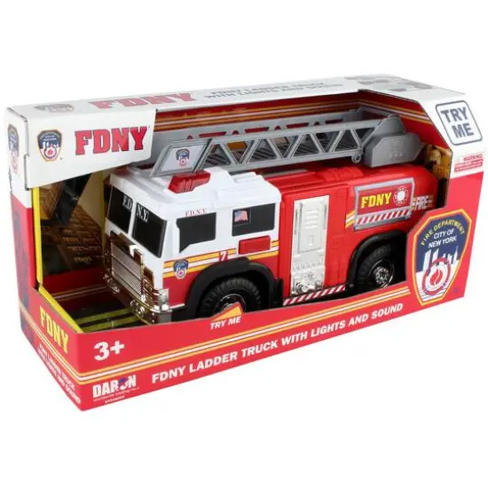 Daron FDNY Ladder Truck Toy {4}
