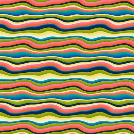 Fabric Editions Multicolor Belle Stripe Cotton Fabric {1}