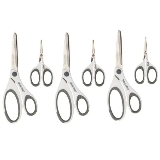 SINGER&reg; 8.5" Sewing Scissors & 4" Detail Scissors, 6ct. {1}