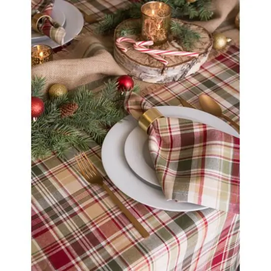 DII&reg; 84" Give Thanks Plaid Tablecloth {6}